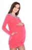 MijaCulture – 2 in 1 Maternity & Nursing breastfeeding warm Hoodie Top Pullover Mimi 7102A  Apricot